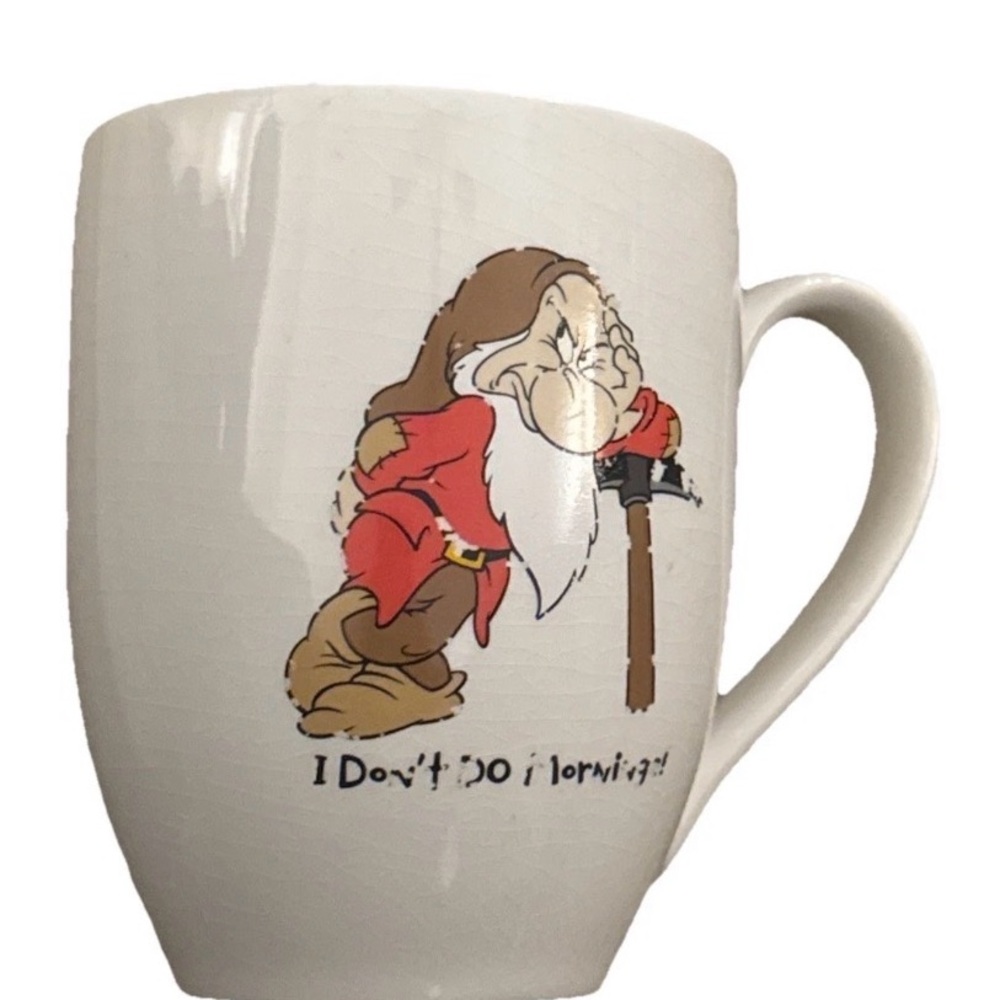 Disneys Grumpy Character White Mug